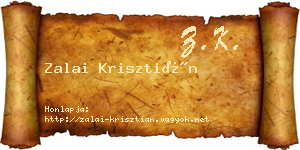 Zalai Krisztián névjegykártya